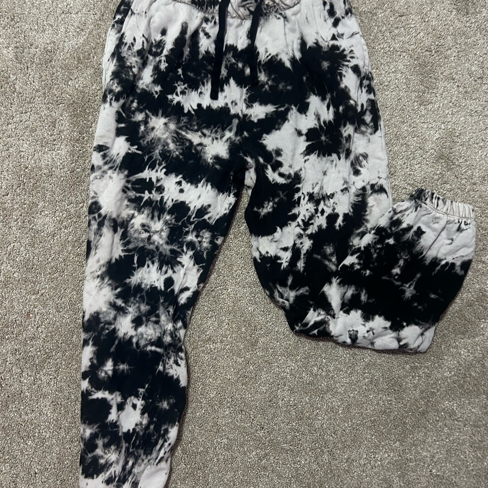Black and White Garage sweatpants